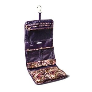 Sonia Kashuk Cosmetic Bag Valet Distress Floral with Foil MULTI-COLORED